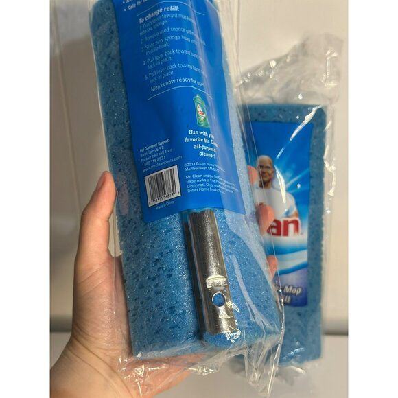 Mr. Clean Classic Blue Roller Mop Refill – Absorbent Household Cleaning Pad 2 PK - Picture 4 of 4